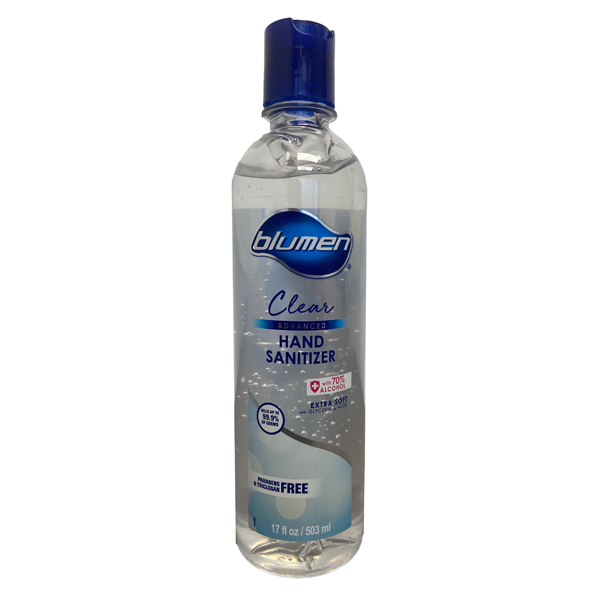 Blumen Hand Sanitizer with 70% Alcohol, 24 x 17oz Bottles/Case. Fresh Scent | Dental Supplies