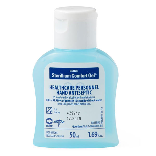 Sterillium Comfort Gel Hand Antiseptic - 50 mL Bottle (1 ... / 2 pushes of calibrated pump, well over clean, dry hands and nail grooves for 30 secns.