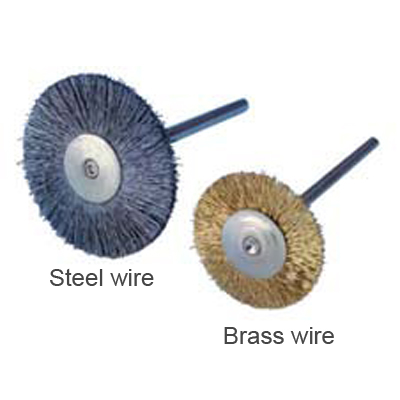 Buffalo Dental 3/4" Brass Wire HP rotary brush, 1 Buffalo Dental 3/4" Brass Wire HP rotary brush, 1