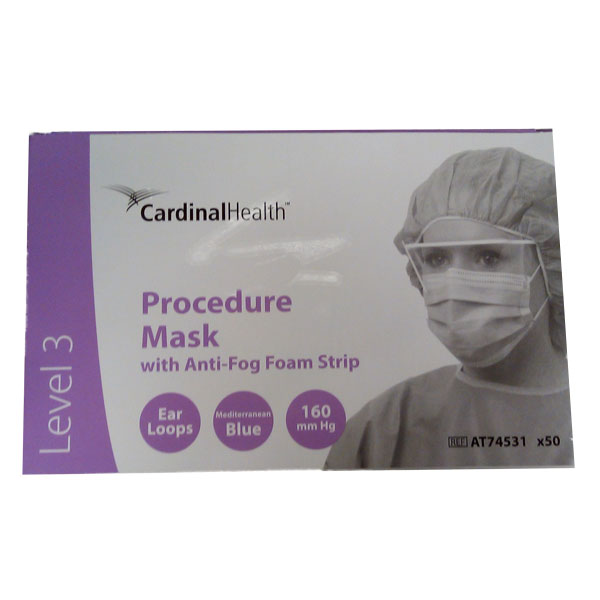 SecureGard ASTM Level 3 Procedure EarLoop Mask with AntiFog Foam