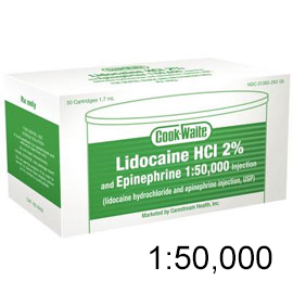 Cook-Waite Lidocaine HCL 2% with Epinephrine 1:50 Cook-Waite Lidocaine HCL 2% with Epinephrine 1:50