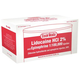 Cook-Waite Lidocaine Lidocaine HCL 2% with Epinep Cook-Waite Lidocaine Lidocaine HCL 2% with Epinep