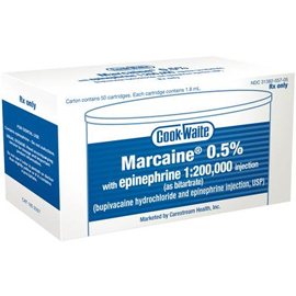 Cook-Waite Marcaine Bupivacaine 0.5% Local Anesth Cook-Waite Marcaine Bupivacaine 0.5% Local Anesth