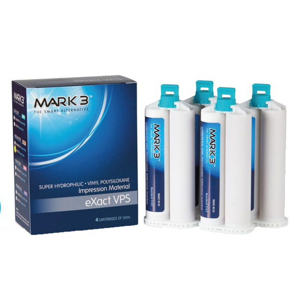 Mark3 Exact Vps Impression Material Light Body Fast Set 4 X 50 Ml Dental Supplies