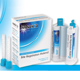 Mark3 Bite Registration Fast Set 2 50 Ml Cartridges 6 Mixing Tips Made Dental Supplies