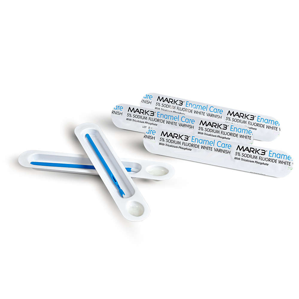 MARK3 Enamel Care 5 Sodium Fluoride Varnish w/TCP, Strawberry, 50 Unit
