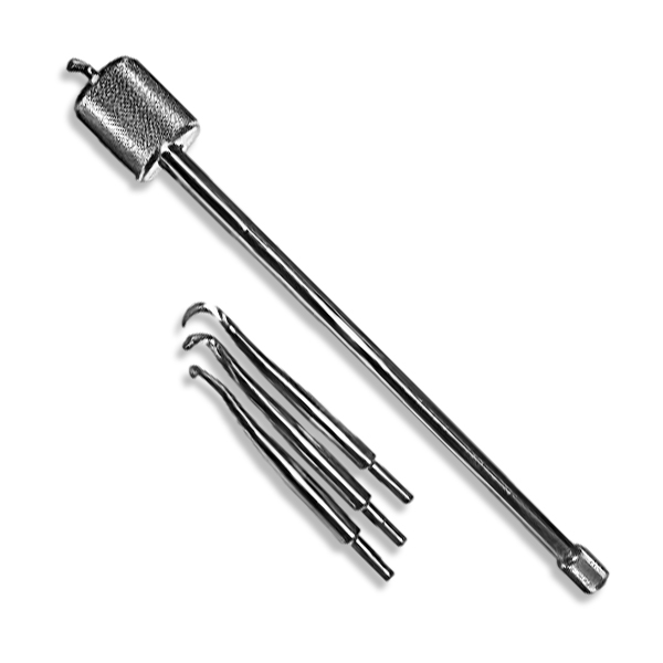 Dexiter Morrell type manual stainless steel Crown Remover with 3 Tips