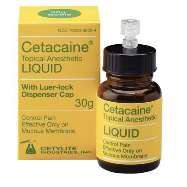 Cetacaine Topical Anesthetic Liquid 30 Gm. Bottle Cetacaine Topical Anesthetic Liquid 30 Gm. Bottle