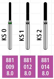 Alpen x1 FG #881.009 Coarse Grit, Round End Cylin Alpen x1 FG #881.009 Coarse Grit, Round End Cylin