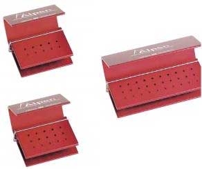 Alpen 10-Hole Autoclavable Bur Block, Anodized Al Alpen 10-Hole Autoclavable Bur Block, Anodized Al