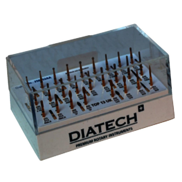 Diatech Top 13 Bur Kit, 26 FG Multilayer Diamonds, 1/Kit. Contents 2