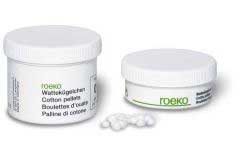 Roeko Cotton Pellets, Size #00, 4.0mm, Uniform si Roeko Cotton Pellets, Size #00, 4.0mm, Uniform si