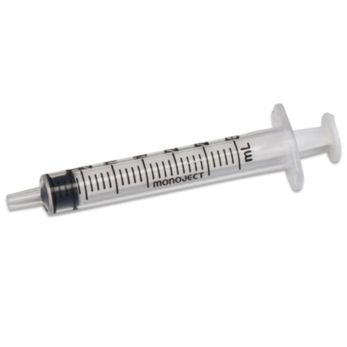 Monoject Softpack 3 Ml Syringe Without Needle Regular Luer Tip Sterile Dental Supplies