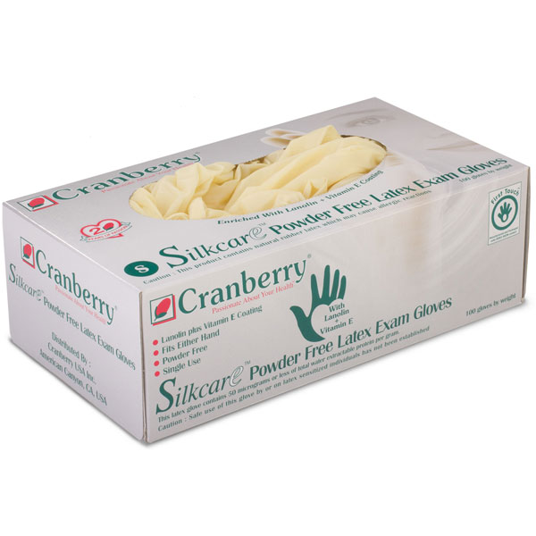 Silkcare Latex Gloves: Small, Powder-Free 100/Bx. Silkcare Latex Gloves: Small, Powder-Free 100/Bx.