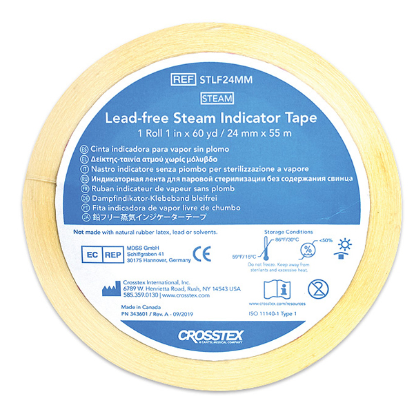 Crosstex 1" Steam Indicator Tape, 60 Yards Per Ro Crosstex 1" Steam Indicator Tape, 60 Yards Per Ro