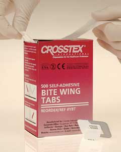 Crosstex Bite Wing Tabs, Self-Adhesive, Box of 50 Crosstex Bite Wing Tabs, Self-Adhesive, Box of 50