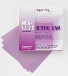 Crosstex 6" x 6" Medium, Purple, Peppermint Flav