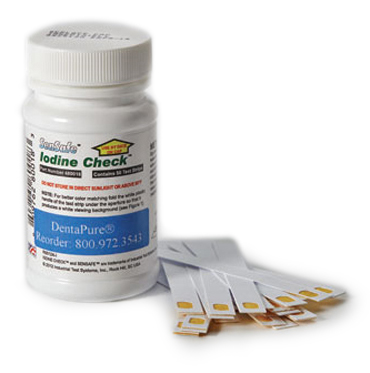 DentaPure Iodine Test strips, bottle of 50 strips DentaPure Iodine Test strips, bottle of 50 strips