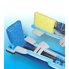 Sensor Slippers Blue, Small. Cushion, barrier and positioning aid for all