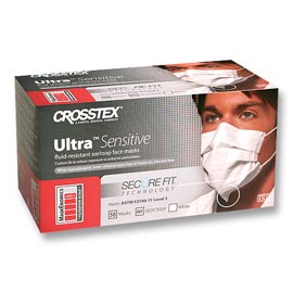 Ultra Sensitive SecureFit Earloop Masks - WHITE 5 Ultra Sensitive SecureFit Earloop Masks - WHITE 5