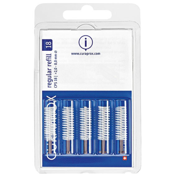 Curaprox Regular CPS 18 Interdental Brush Tips 2.0 mm Violet 5/Pk