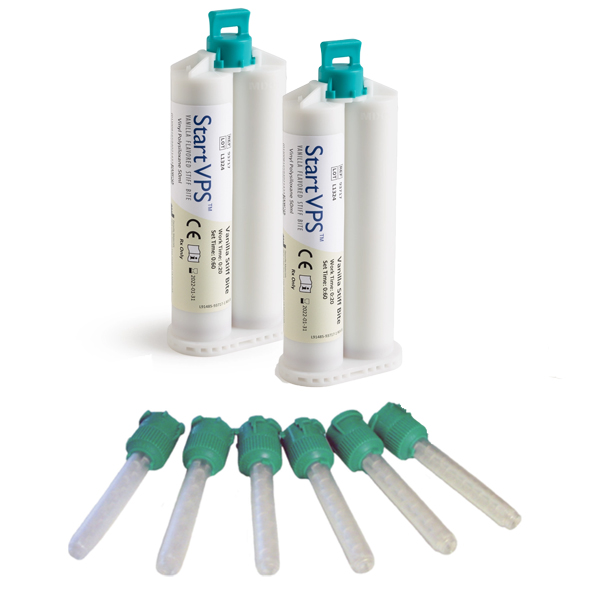 Start VPS 2Pack Vanilla Stiff Bite Registration Material. 2x 50 ml