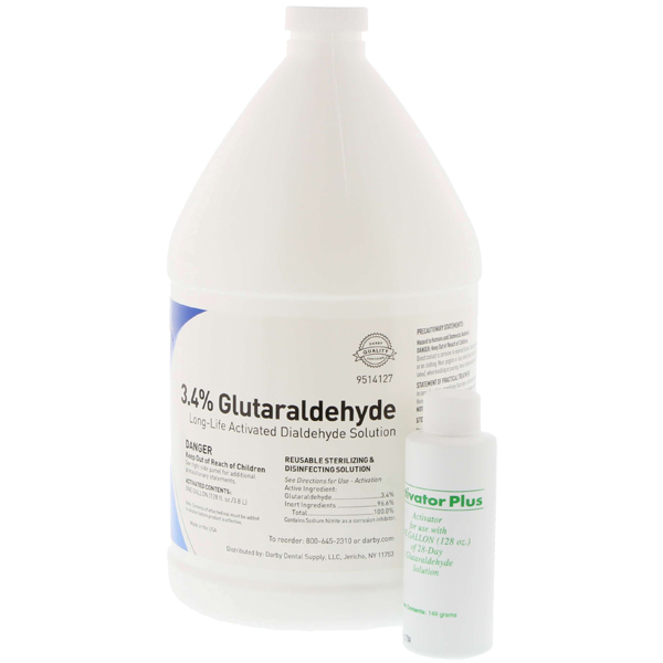 Darby Dental 3.4 Glutaraldehyde Sterilant Solution 1 Gallon Bottle