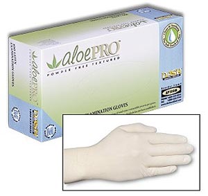 AloePro Latex glove: SMALL 100/Bx. Powder-Free, T AloePro Latex glove: SMALL 100/Bx. Powder-Free, T