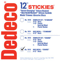 Stickies 12" Velcro-Backed Model Trimmer Disc, C