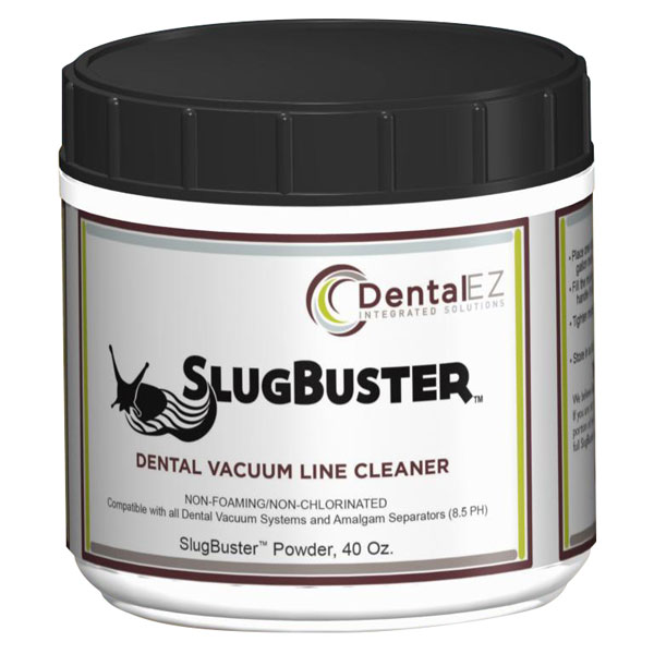 SlugBuster Dental Vacuum Line Cleaner Powder, 40 oz. Jar. NonFoaming