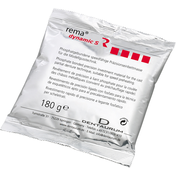 Rema Dynamic S Casting Investment Material Green 112 X 180 G Bags 20 Kg Dental Supplies