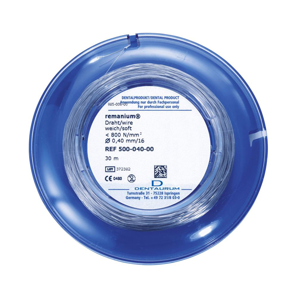 Remanium Stainless Steel Ligature Wire, Round, 30 m Coil. ø 0.40 mm (16