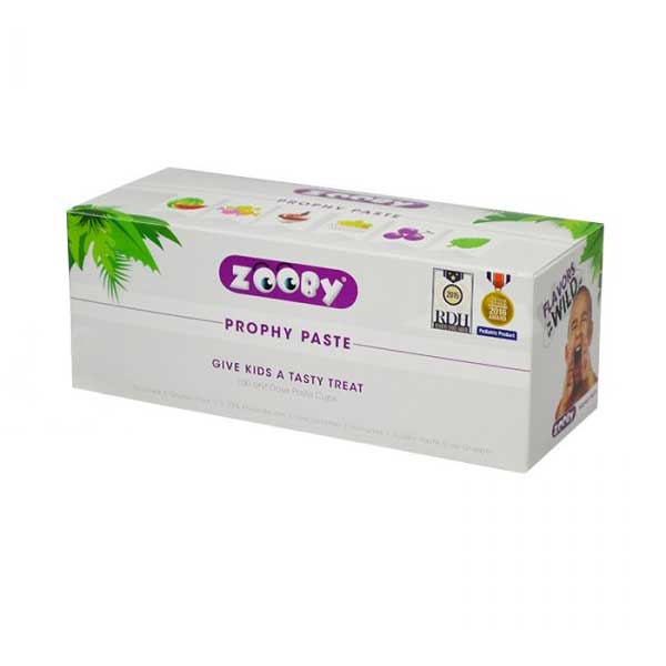 Zooby Fine Grit, Animal Pack Assorted Flavor, Prophy Paste with Xylitol