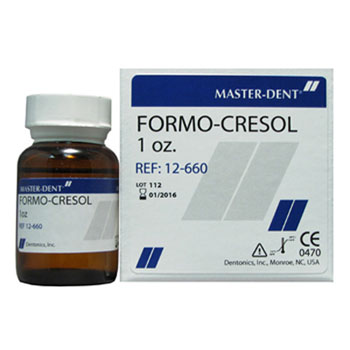 Master-Dent Formo-Cresol (48.5% formaldehyde, 48. Master-Dent Formo-Cresol (48.5% formaldehyde, 48.