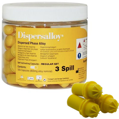 Dispersalloy Regular Set Triple Spill (800 mg), 5 Dispersalloy Regular Set Triple Spill (800 mg), 5