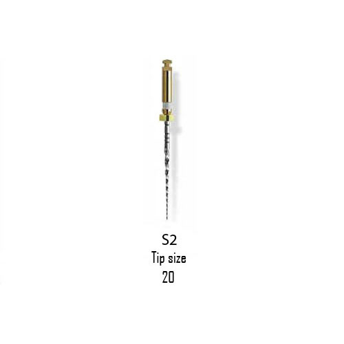 ProTaper Universal Rotary Files 2 (S2) 25 mm, Shaping 6/Pk. Nickel