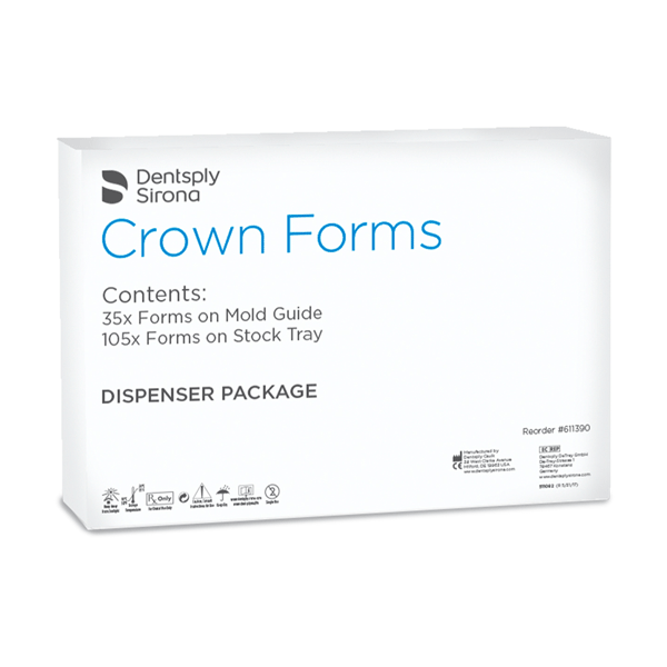 Crown Forms Assorted Clear Dispenser Package 35 Forms on Mold Guide