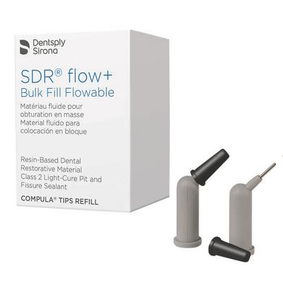 DENTSPLY SUREFIL SDR Flow A2 – 15 Compula Tips Refill – 0.25g Each – Dental Composite