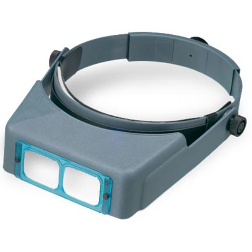OptiVISOR Headband Magnifier 1.75X acrylic lenses, Focal Length 14
