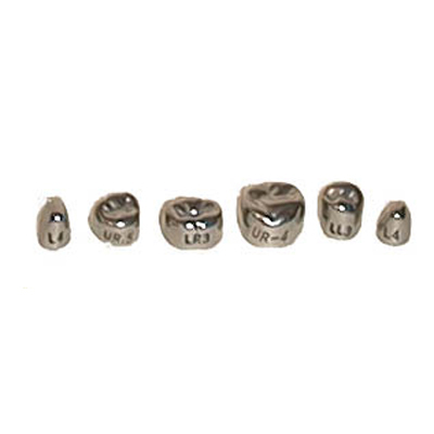 DSC UR.3 #3 Upper Right 1st Primary Molar Stainle DSC UR.3 #3 Upper Right 1st Primary Molar Stainle