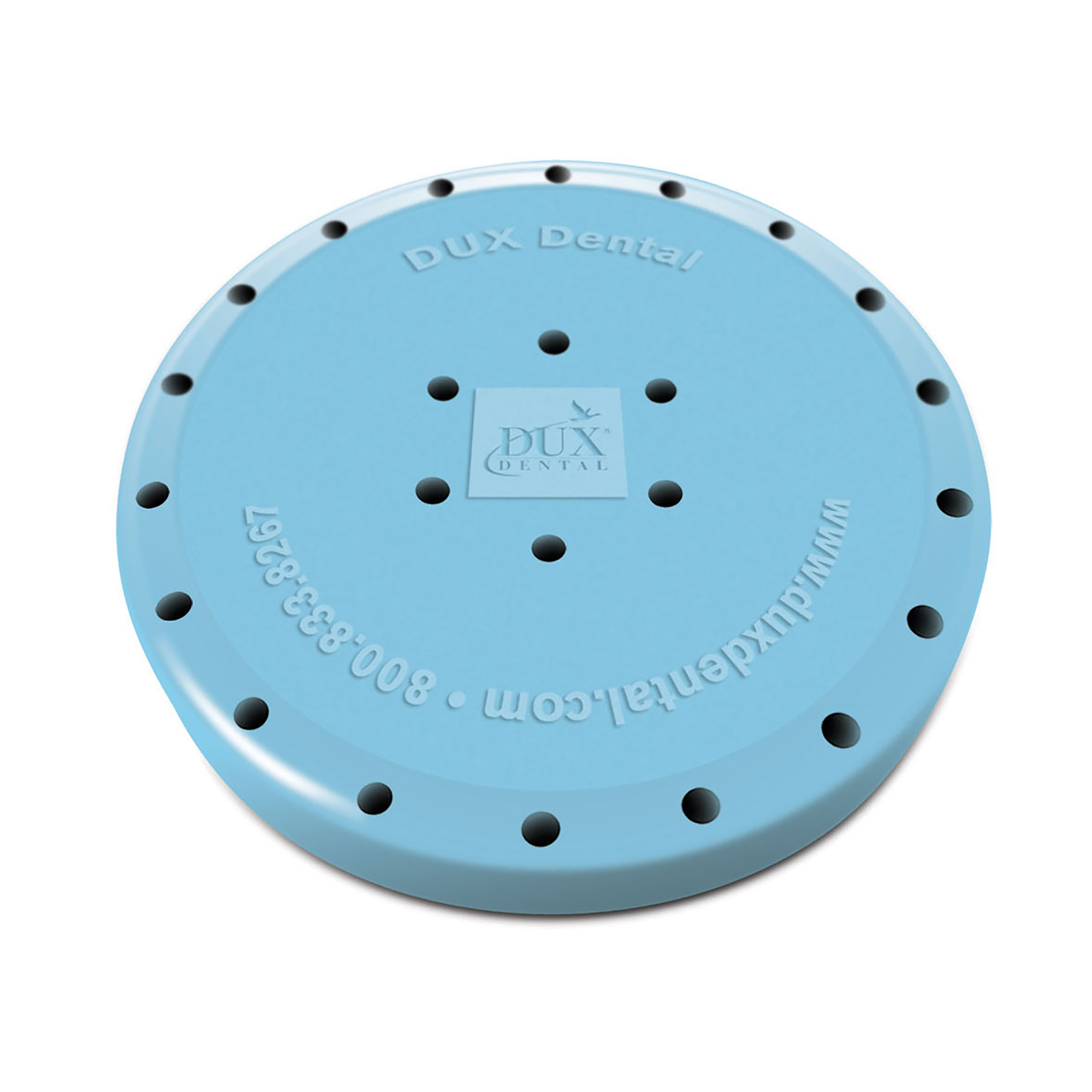 Bur Blocks 24 Hole Round Sky Blue Resin Magnetic Bur Blocks 24 Hole Round Sky Blue Resin Magnetic