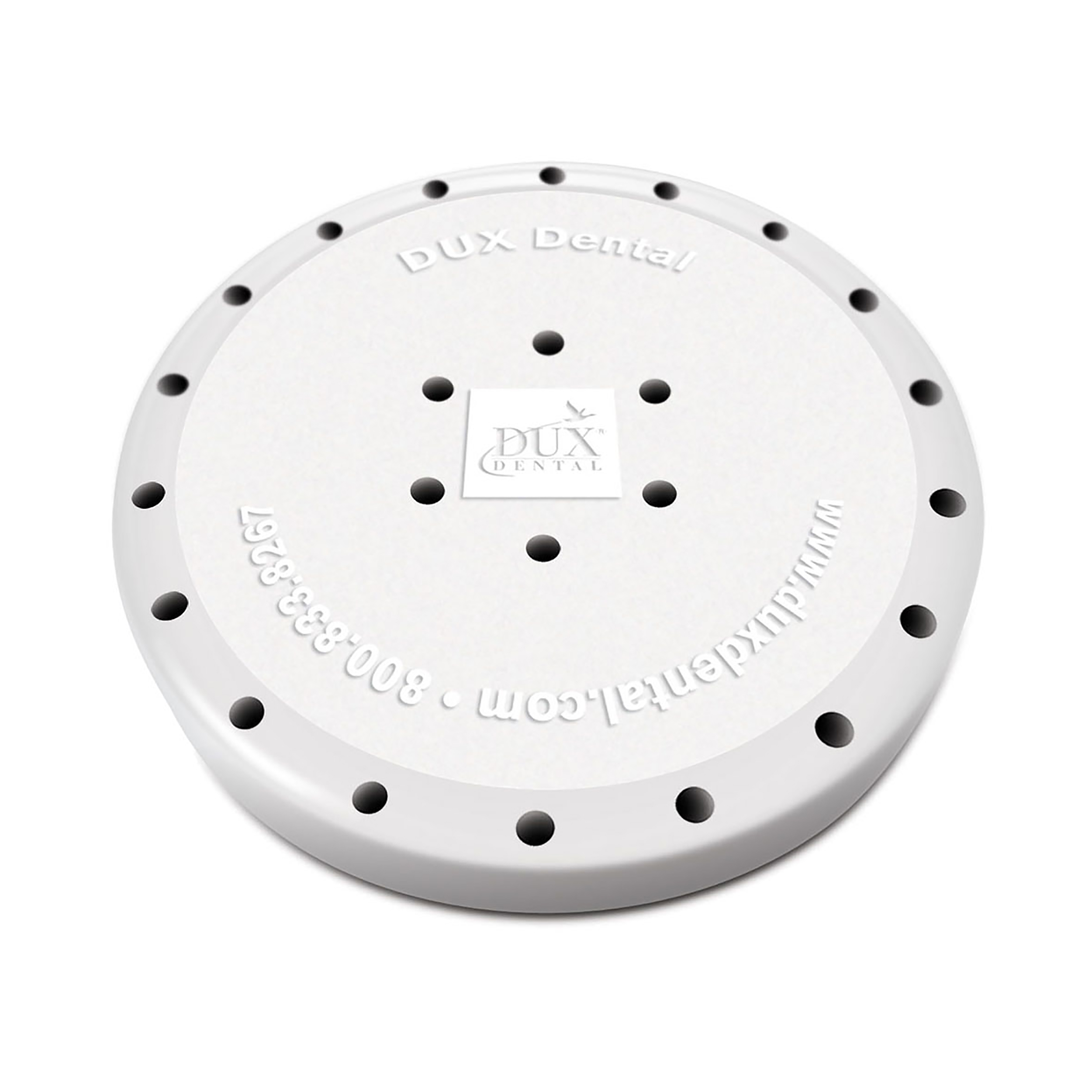 Bur Blocks 24 Hole Round White Resin Magnetic Bur Bur Blocks 24 Hole Round White Resin Magnetic Bur