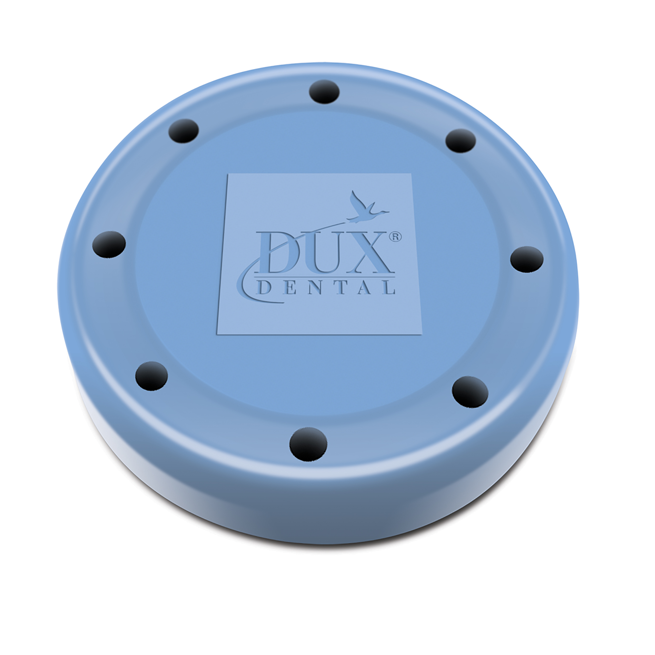 Bur Blocks 8 Hole Round Baby Blue, Resin Magnetic Bur Blocks 8 Hole Round Baby Blue, Resin Magnetic