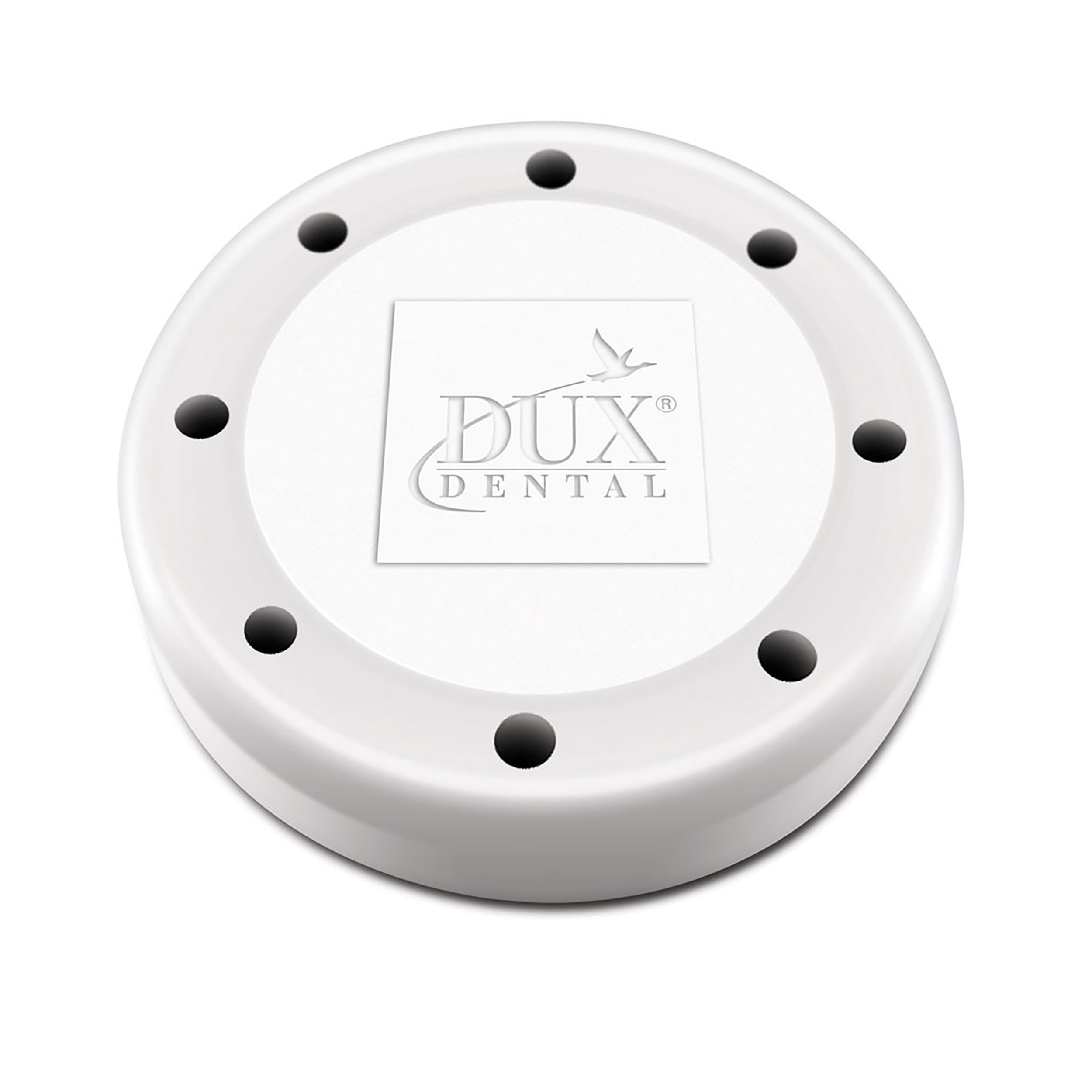 Bur Blocks 8 Hole Round White Resin Magnetic Bur Bur Blocks 8 Hole Round White Resin Magnetic Bur