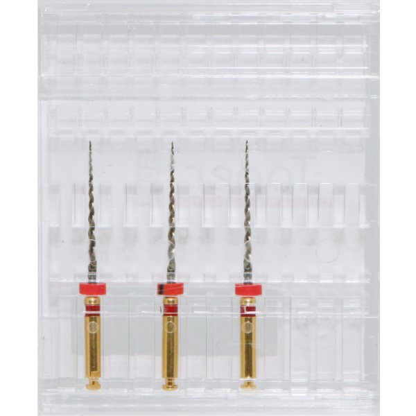 Taper Gold Endodontic File 21mmf.2, 3/Pk. Tip Ø25/0.08 Taper. files
