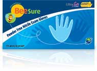 BeeSure Nitrile Exam Gloves: X-Small, Non-Sterile BeeSure Nitrile Exam Gloves: X-Small, Non-Sterile