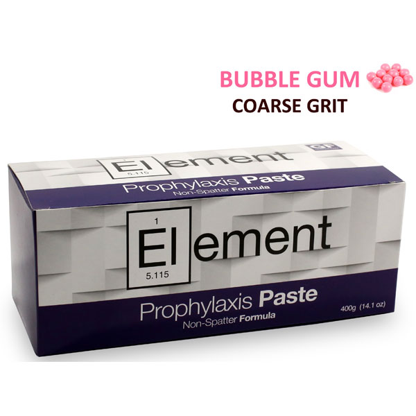 Element Prophy paste cups Coarse, 200 cups/Box. Bubble Gum flavor with 1.23 Dental Supplies