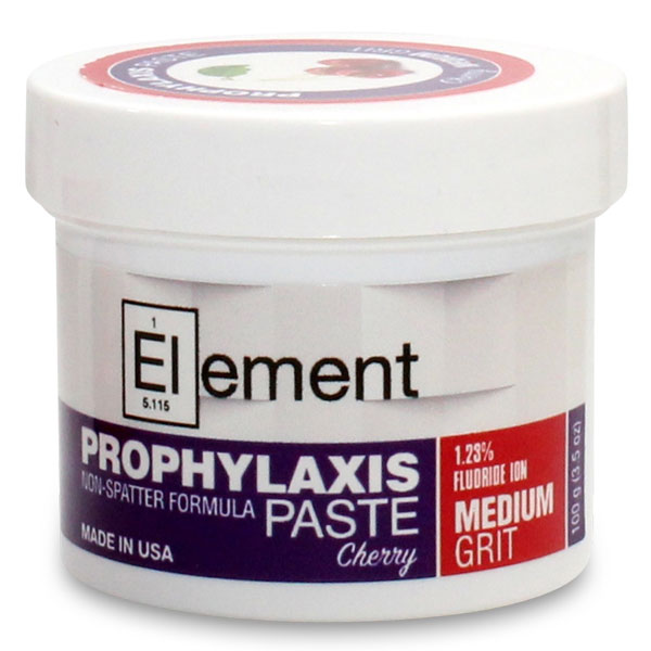 Element Prophy paste jar Medium, 100g. Cherry flavor with 1.23 Fluoride Ion Net32