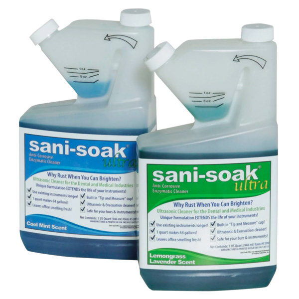 SaniSoak Ultra, Versatile Enzymatic Solution for Instruments and Burs