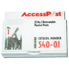 AccessPost Size 1 Red 25/Pk. Passive Retreatable Posts Economy Refill